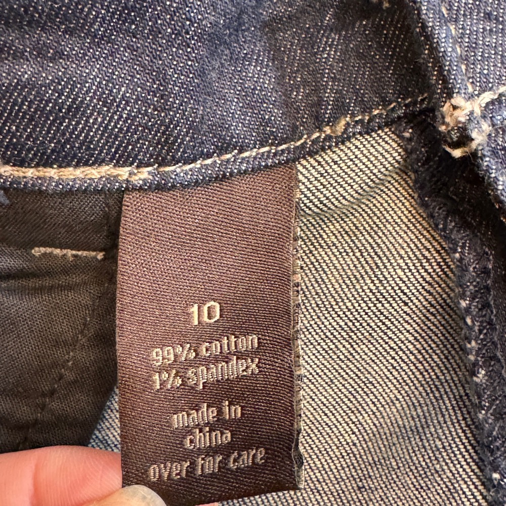 The Limited Denim 312 Womens Dark Wash Crop Jeans Size 10 - Picture 6 of 7